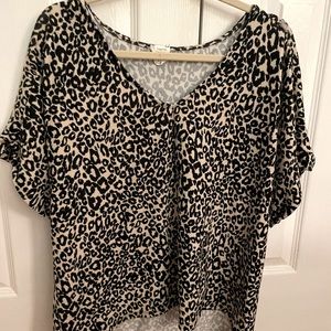 cheetah print top